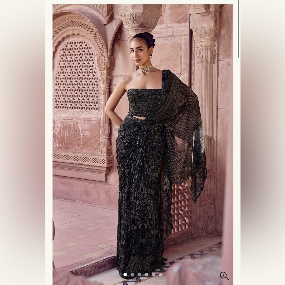 Anita Dongre Pre-Draped Ryka Sequin Chiffon Saree